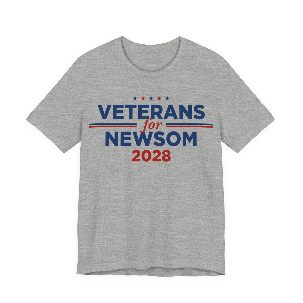 Veterans for Gavin Newsom for President Campaign T-Shirt 2028