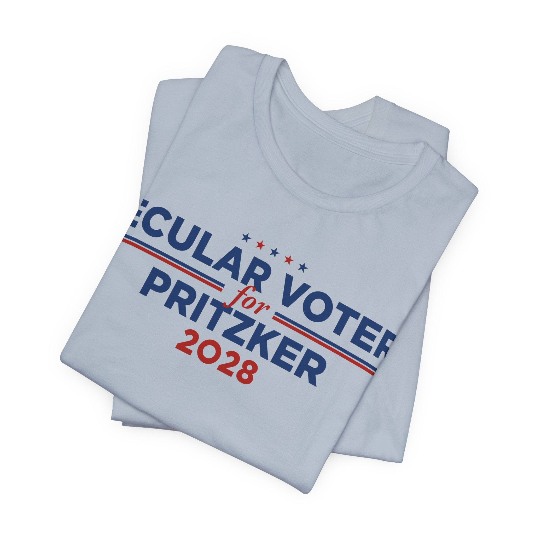 Secular Voters for J.B. Pritzker for President Campaign T-Shirt 2028