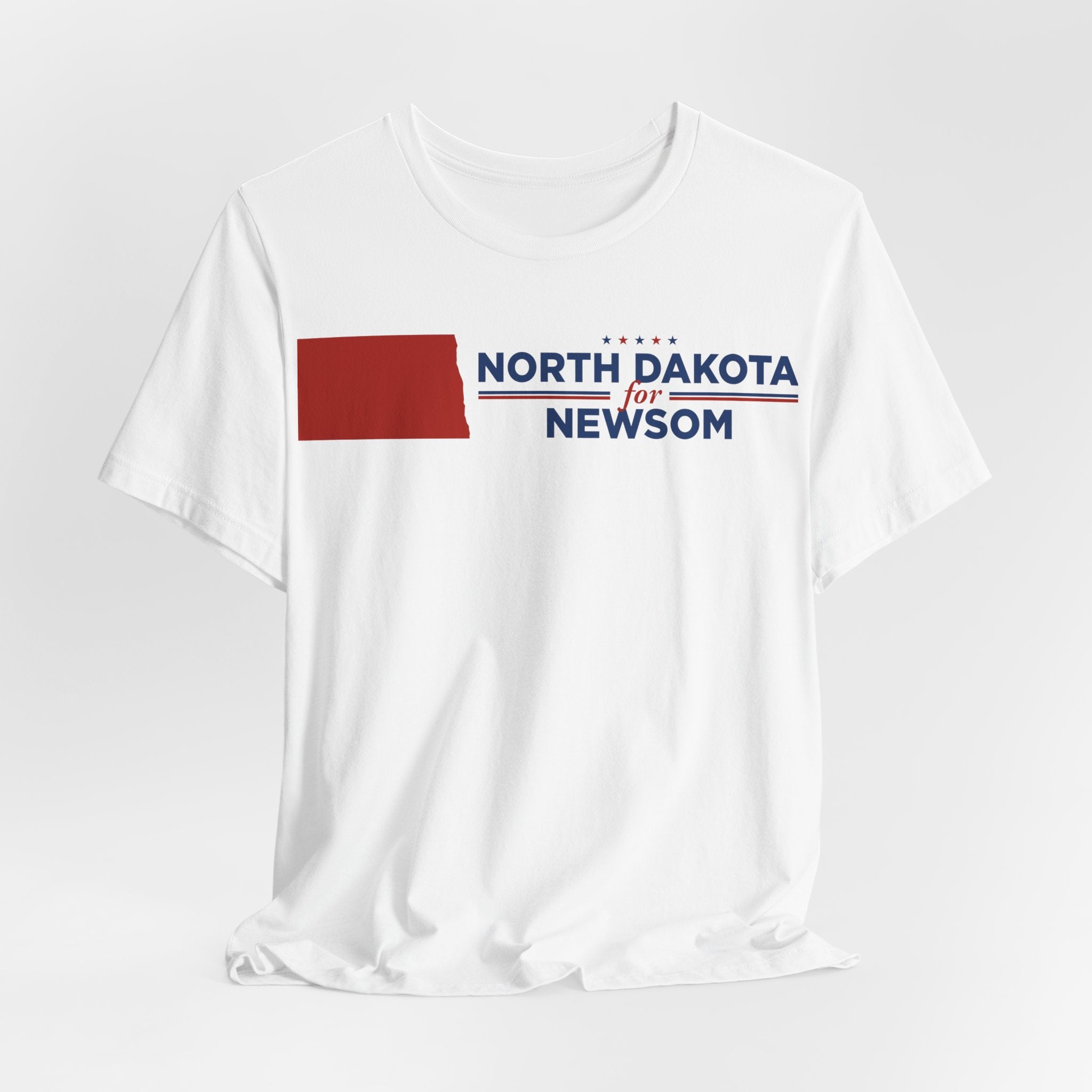 North Dakota for Gavin Newsom for President Campaign T-Shirt 2028