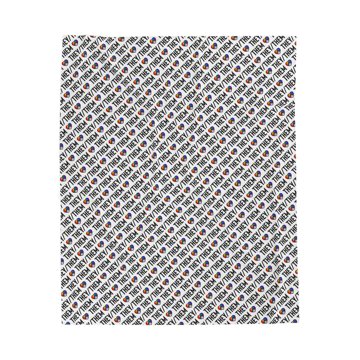 They/Them Pride Velveteen Plush Blanket