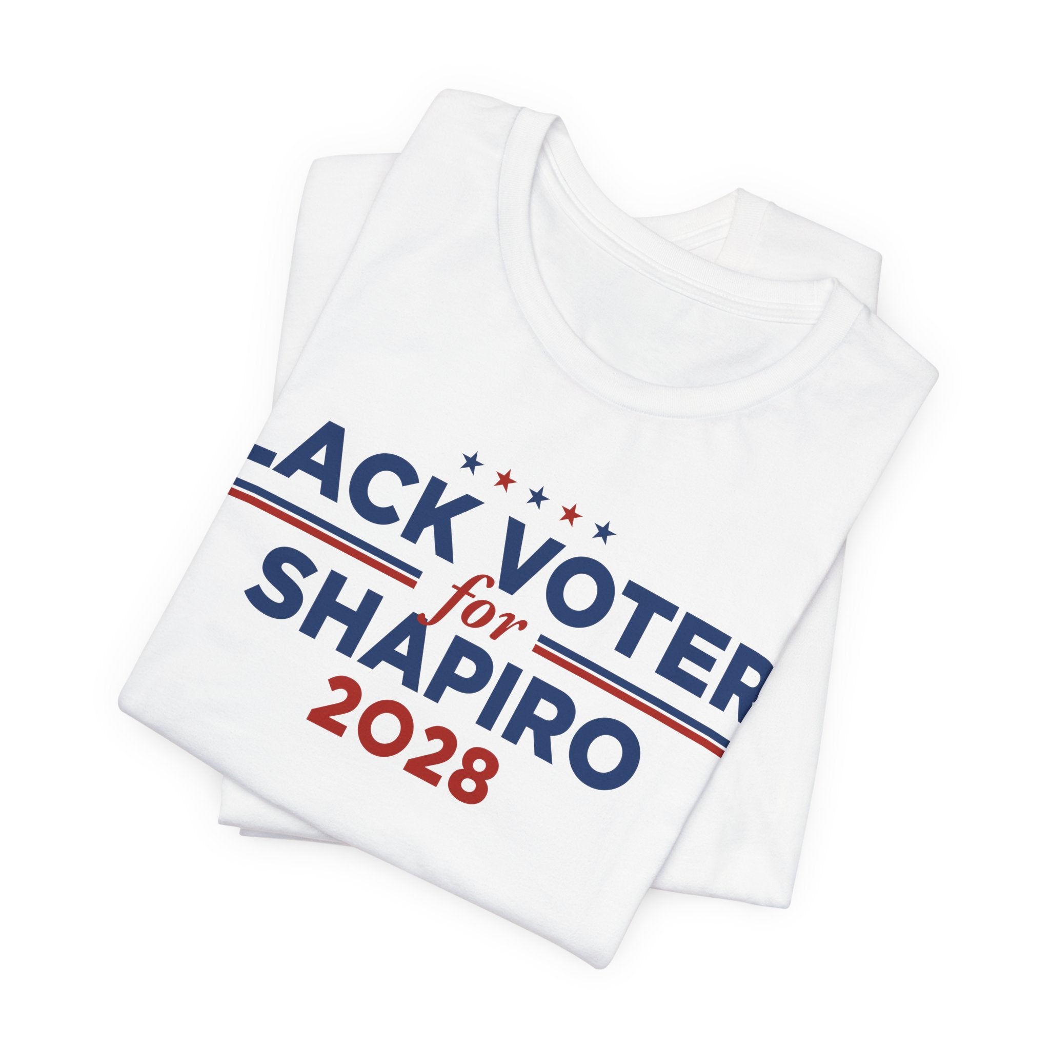 Black Voters for Josh Shapiro Campaign T-Shirt for President 2028