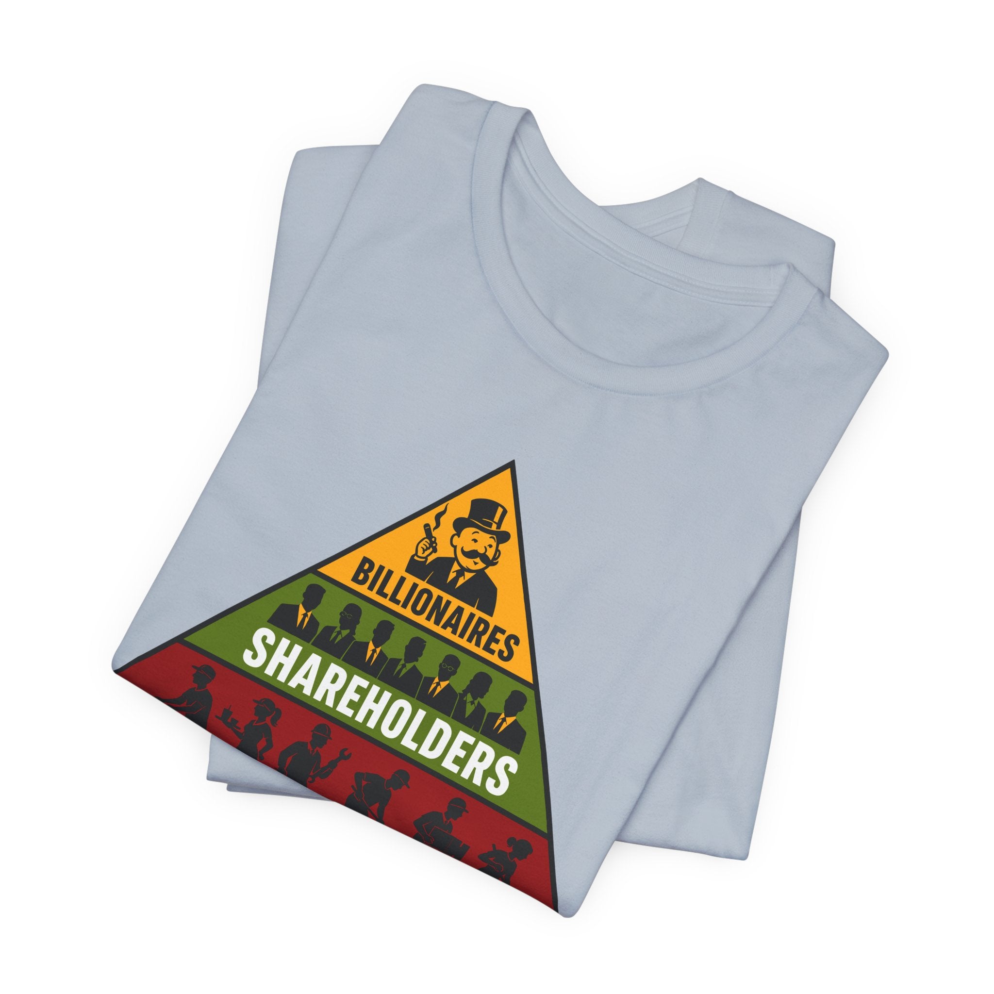 Capitalism Is a Pyramid Scheme T-Shirt | Anti-Capitalist Workers Rights Graphic Tee