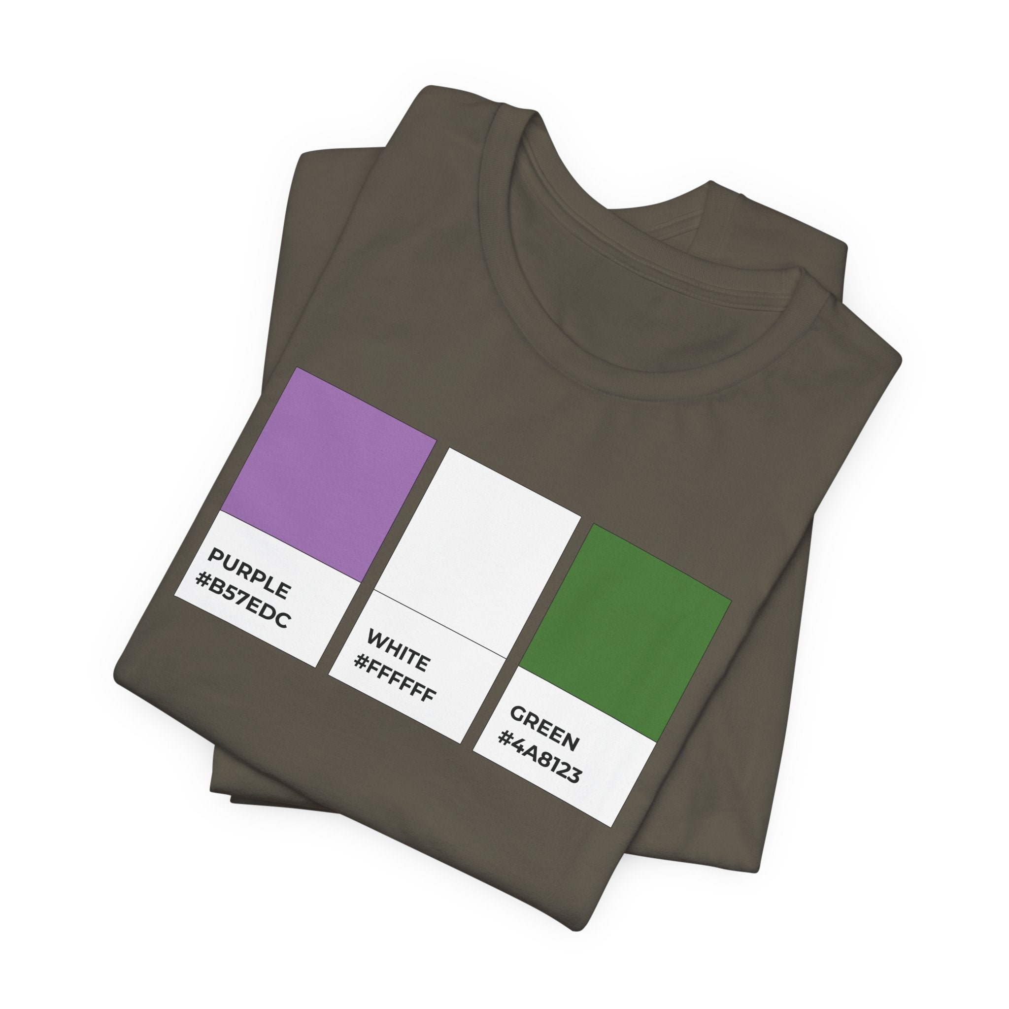 Funny Genderqueer Pride Flag Pantone Colors Unisex Jersey Short Sleeve T-Shirt