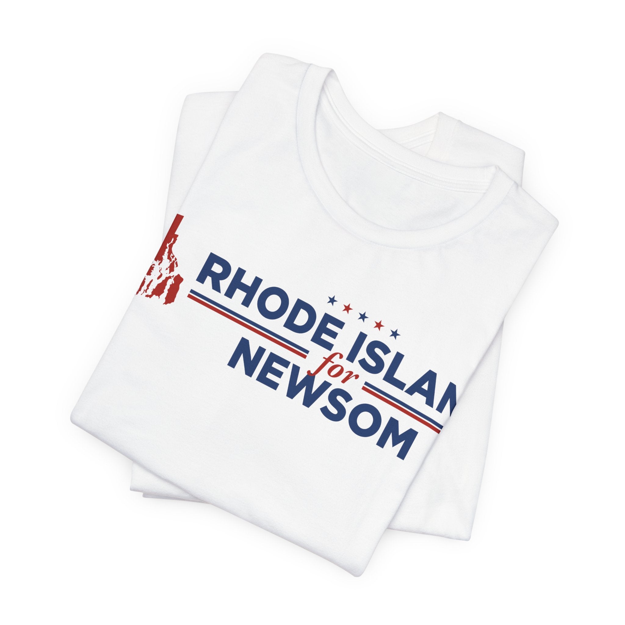 Rhode Island for Gavin Newsom for President Campaign T-Shirt 2028