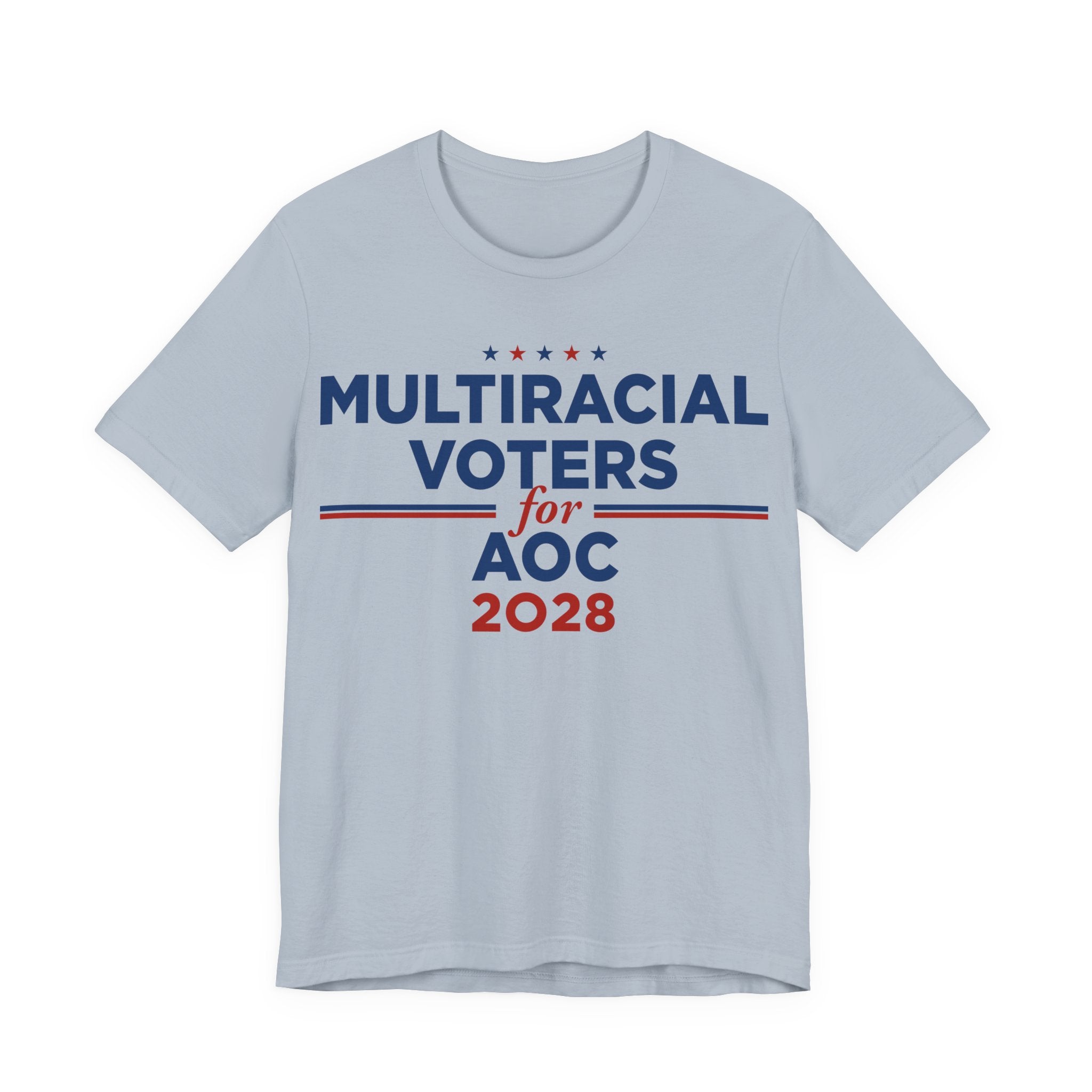 Multiracial Voters for AOC for President Campaign T-Shirt 2028
