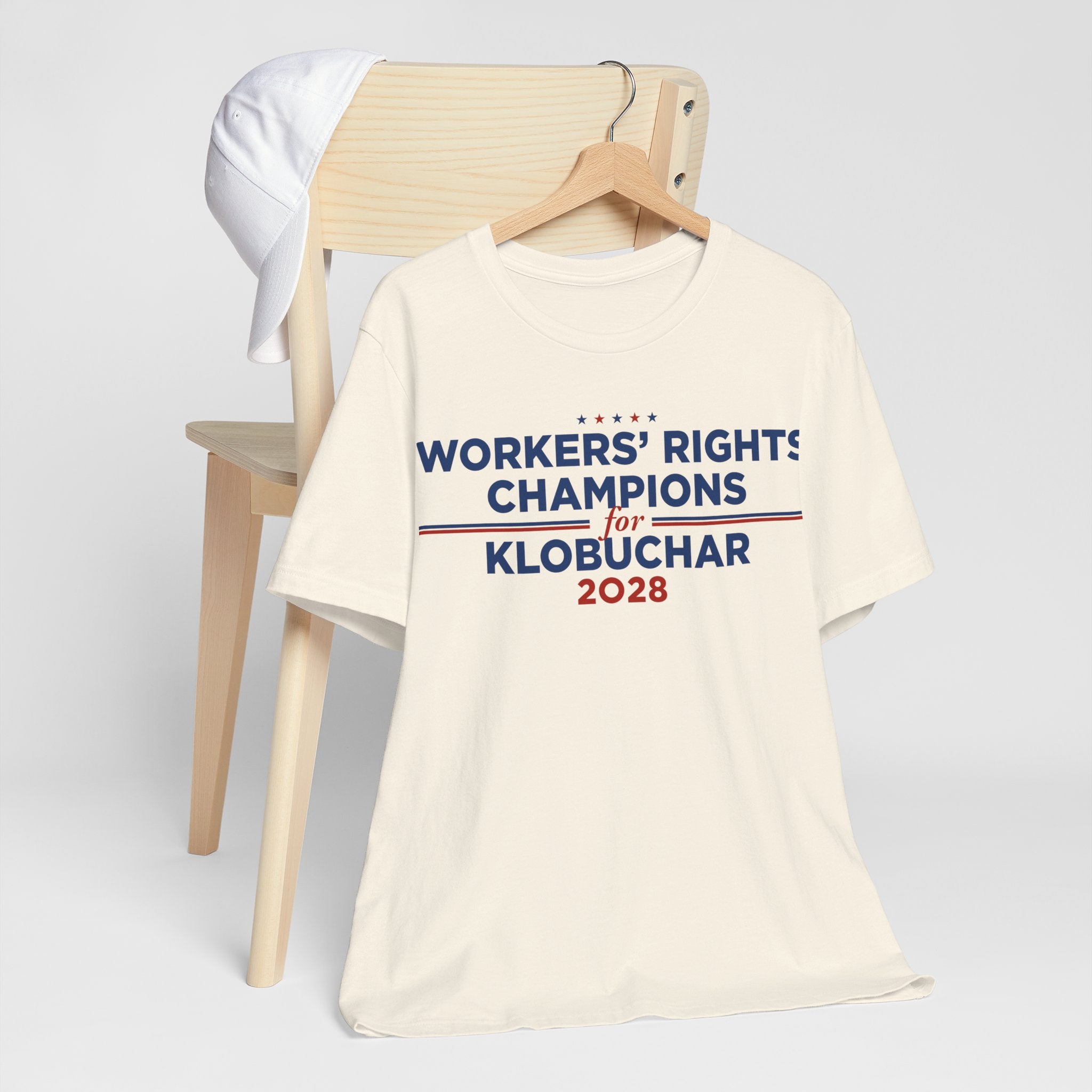 Worker' Rights Champions for Amy Klobuchar for President Campaign T-Shirt 2028