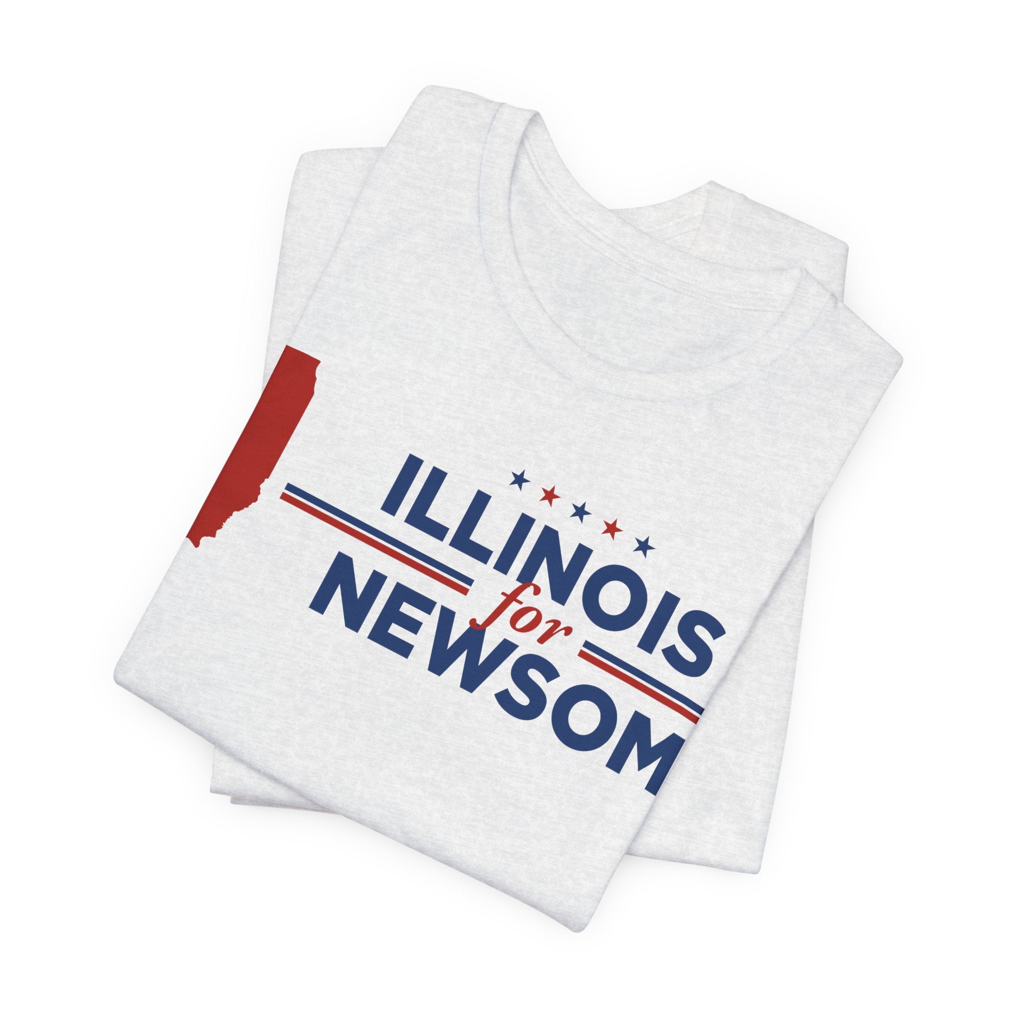 Illinois for Gavin Newsom for President Campaign T-Shirt 2028