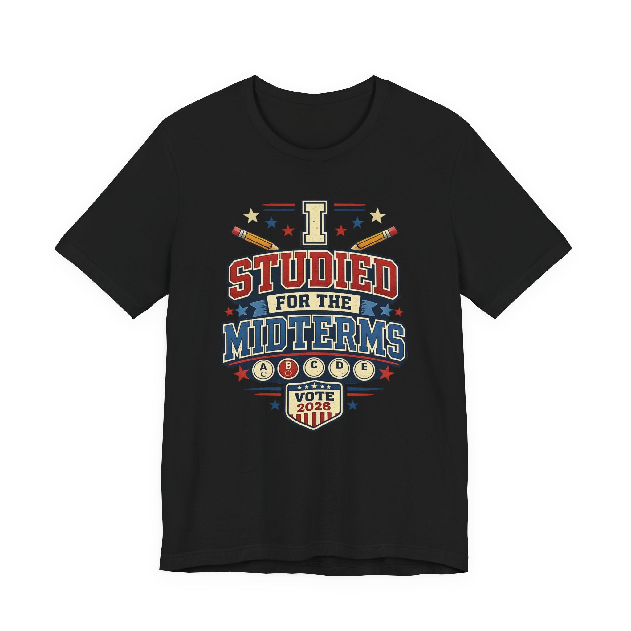 I Studied for the Midterms 2026 T-Shirt – Funny Voting Shirt, Retro Political Tee, Election Day Apparel