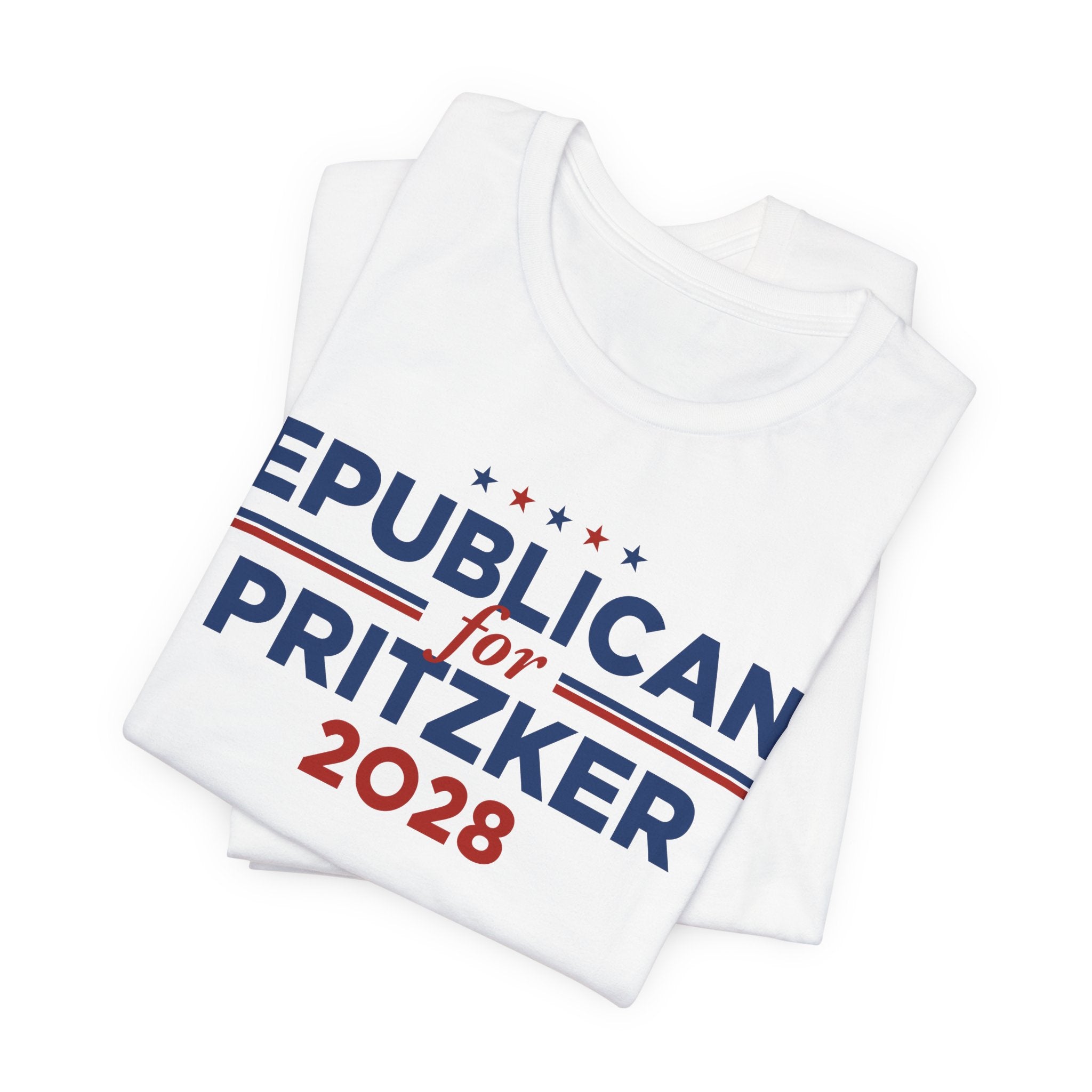 Republicans for J.B. Pritzker for President Campaign T-Shirt 2028