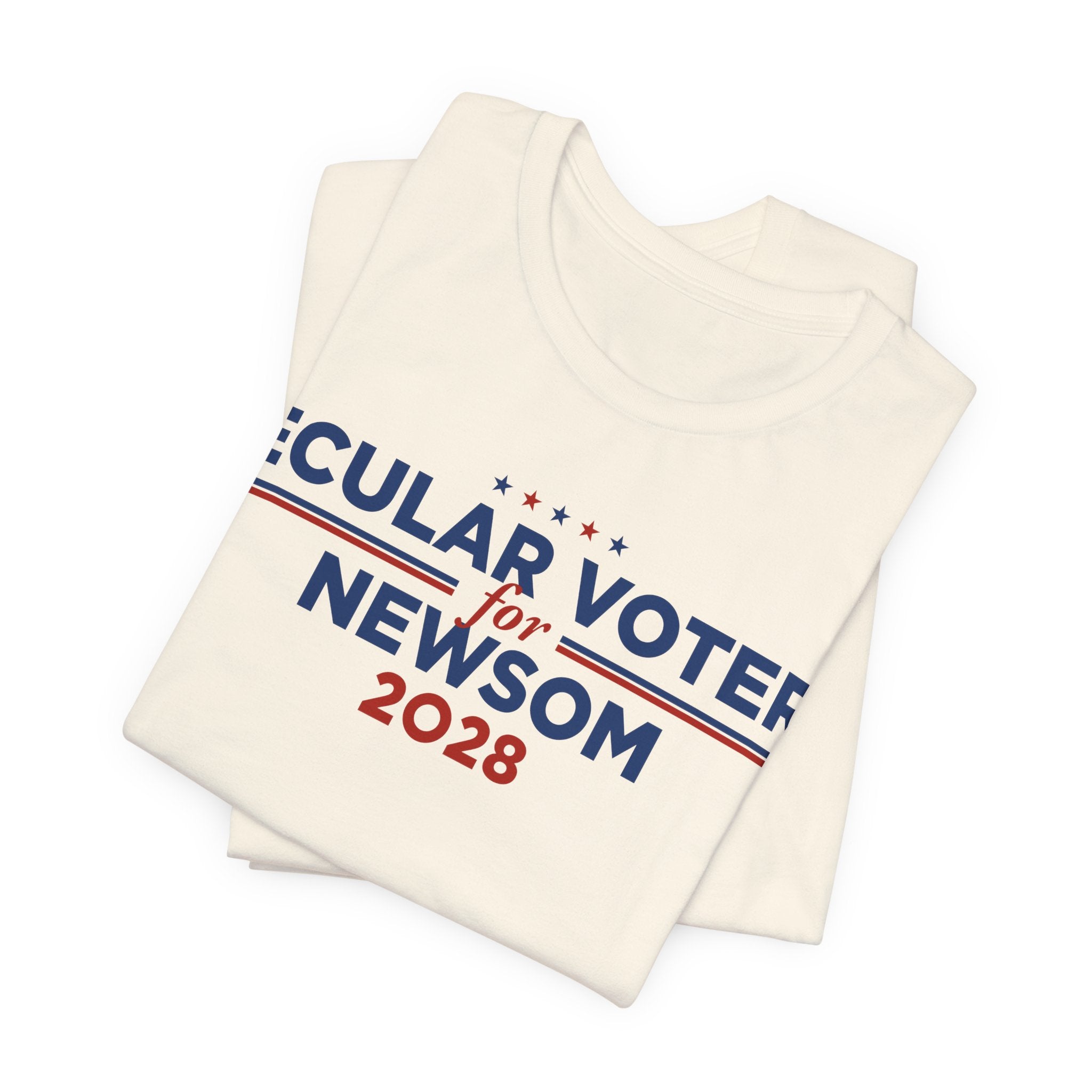 Secular Voters for Gavin Newsom for President Campaign T-Shirt 2028