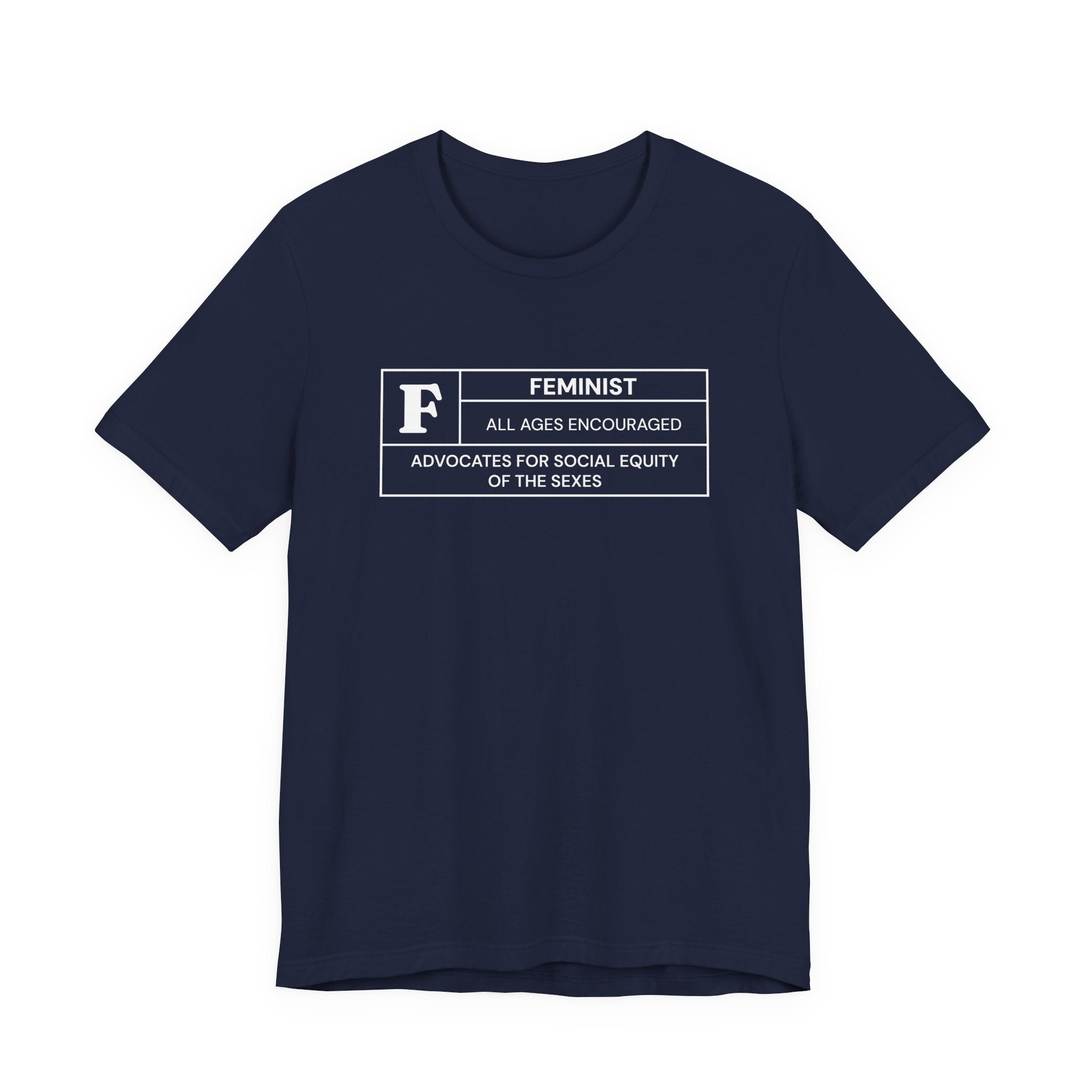 Funny Feminist Ratings Unisex Jersey Short Sleeve T-Shirt