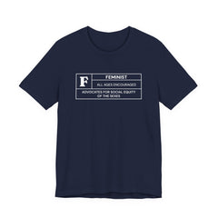 Funny Feminist Ratings Unisex Jersey Short Sleeve T-Shirt
