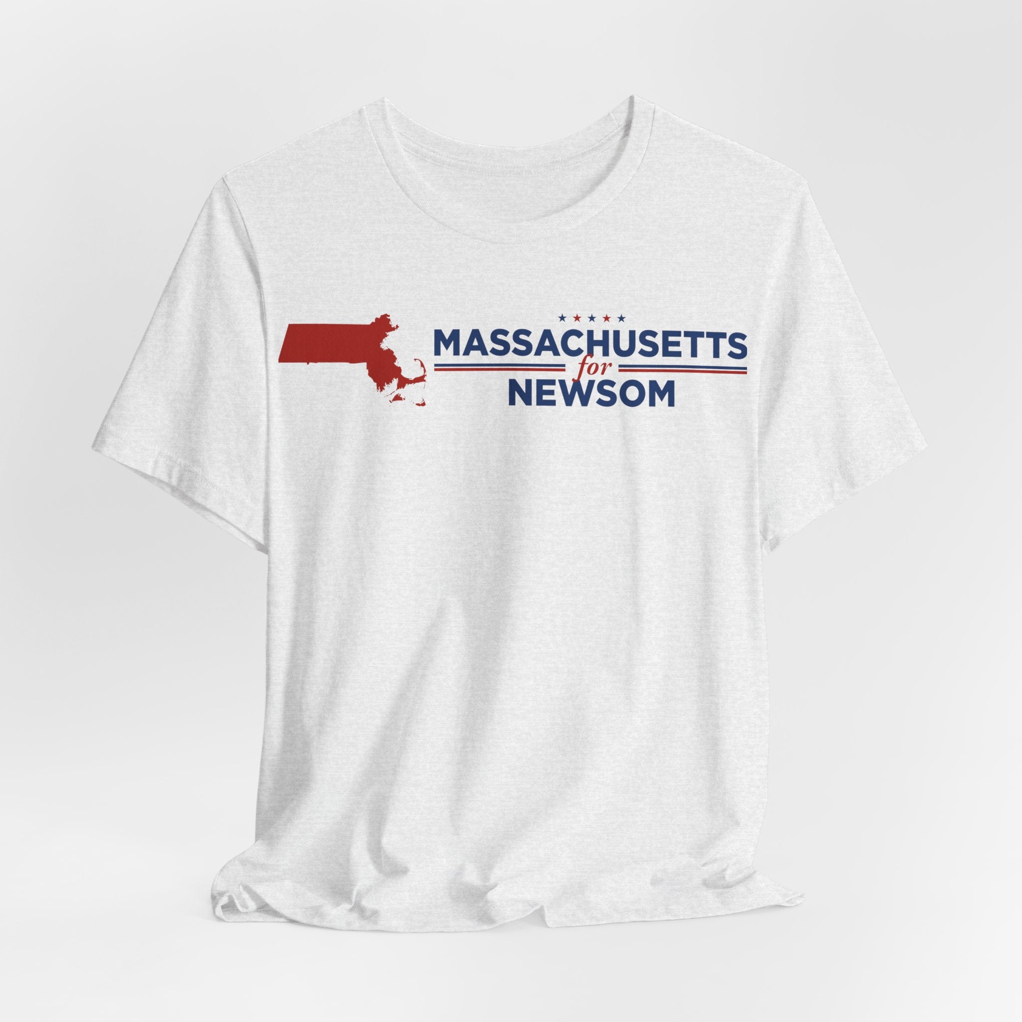 Massachusetts for Gavin Newsom for President Campaign T-Shirt 2028