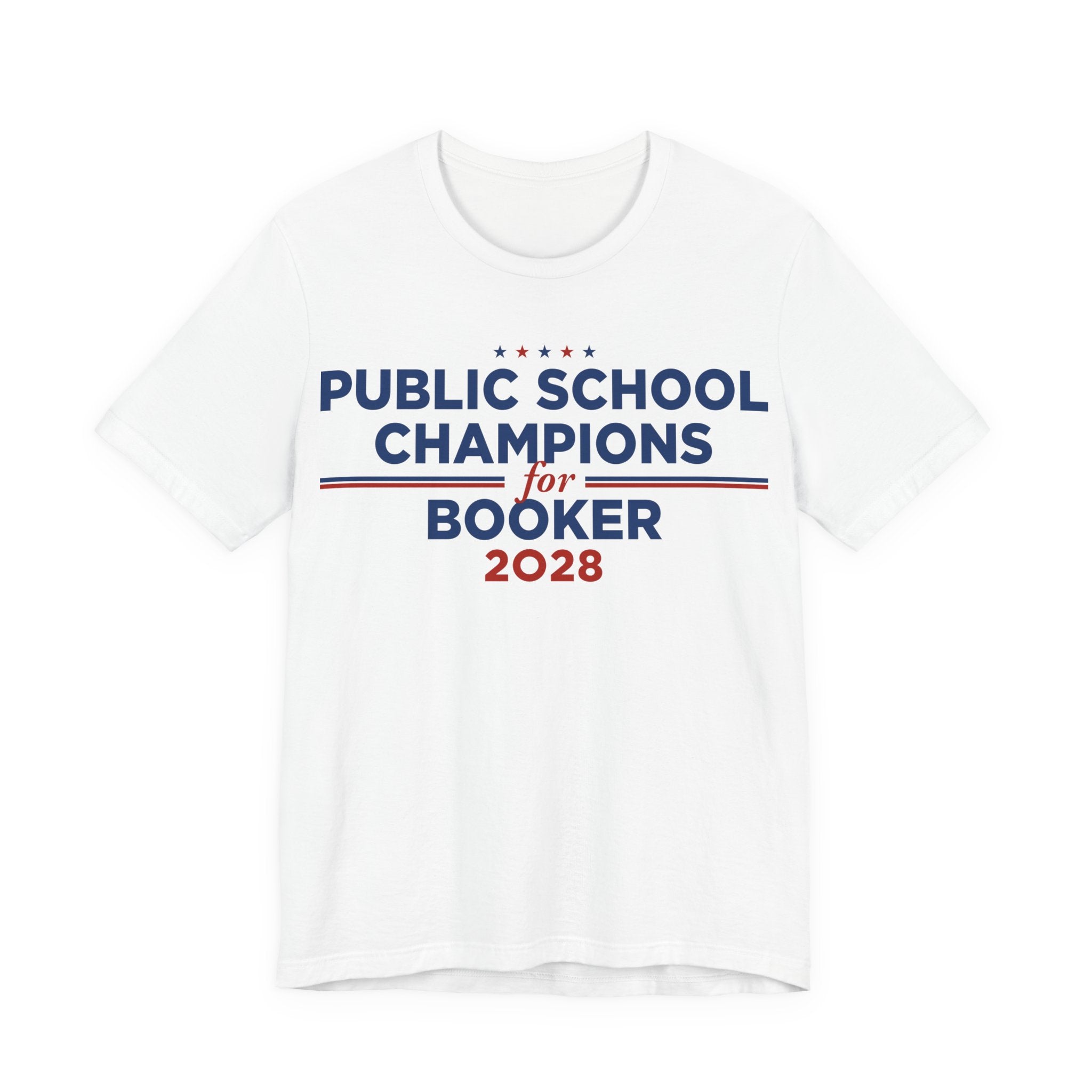 Public School Champions for Cory Booker for President Campaign T-Shirt 2028