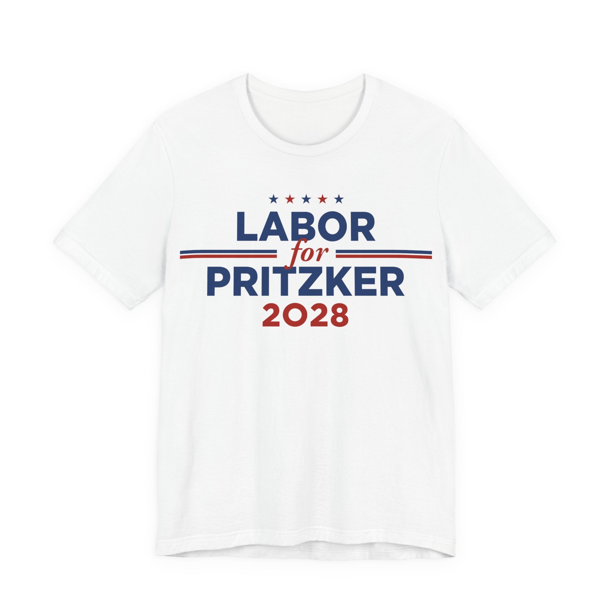 Labor for J.B. Pritzker for President Campaign T-Shirt 2028