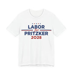 Labor for J.B. Pritzker for President Campaign T-Shirt 2028