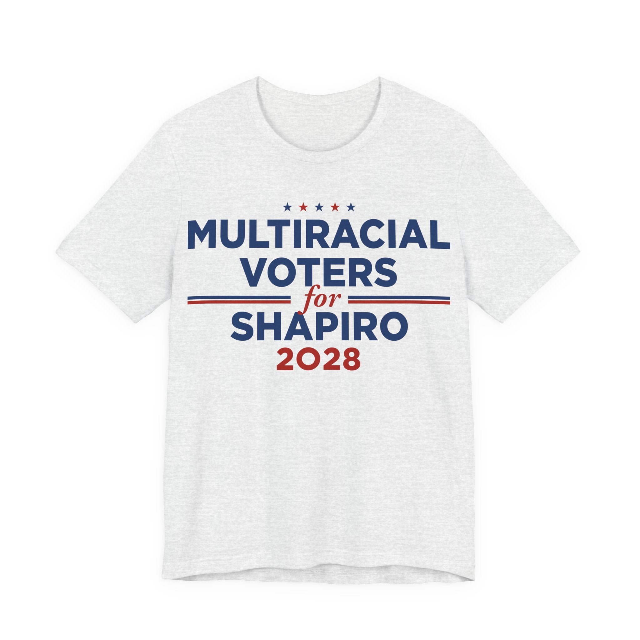 Multiracial Voters for Josh Shapiro for President Campaign T-Shirt 2028