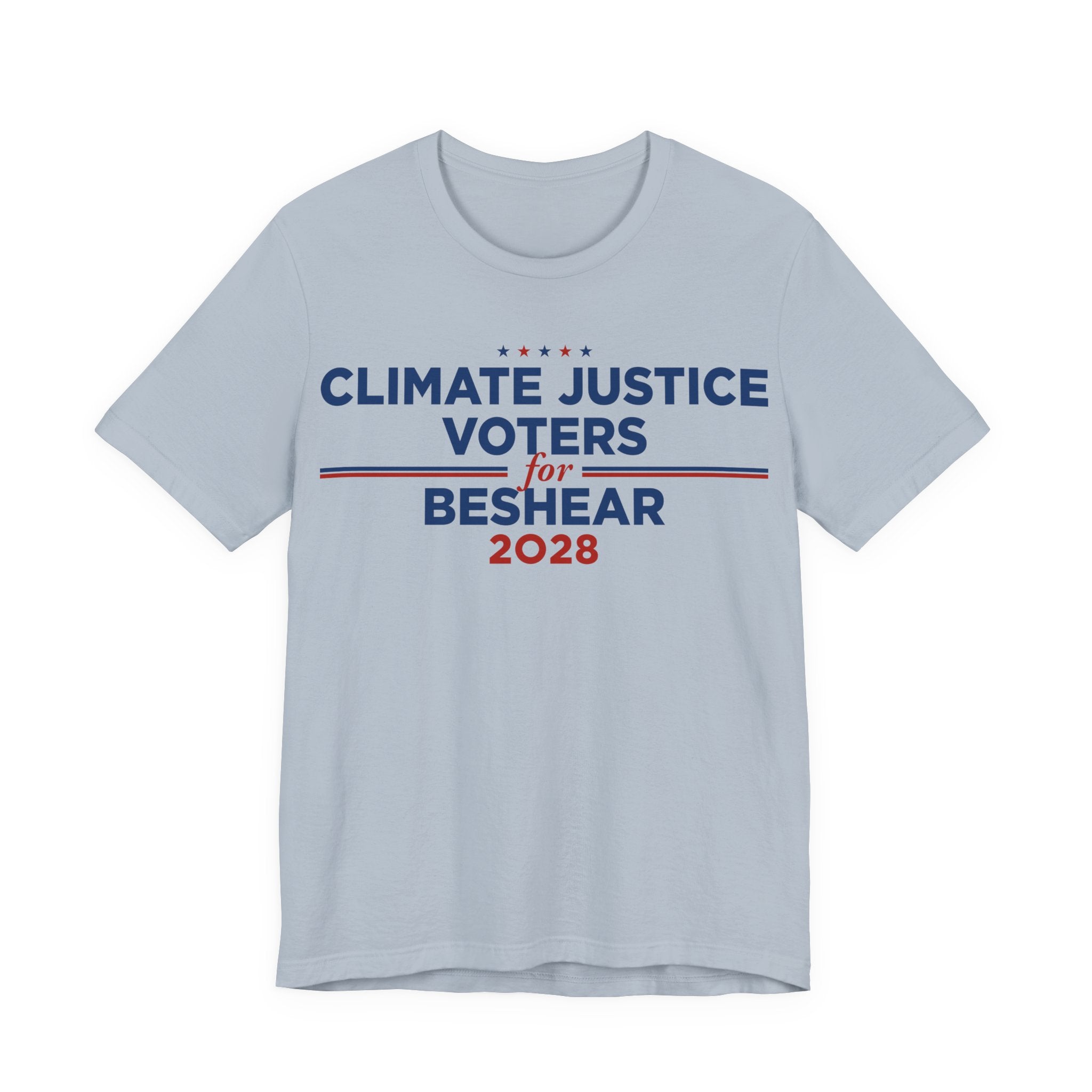 Climate Justice Voters for Beshear 2028 T-Shirt | Bella+Canvas 3001 Political Graphic Tee