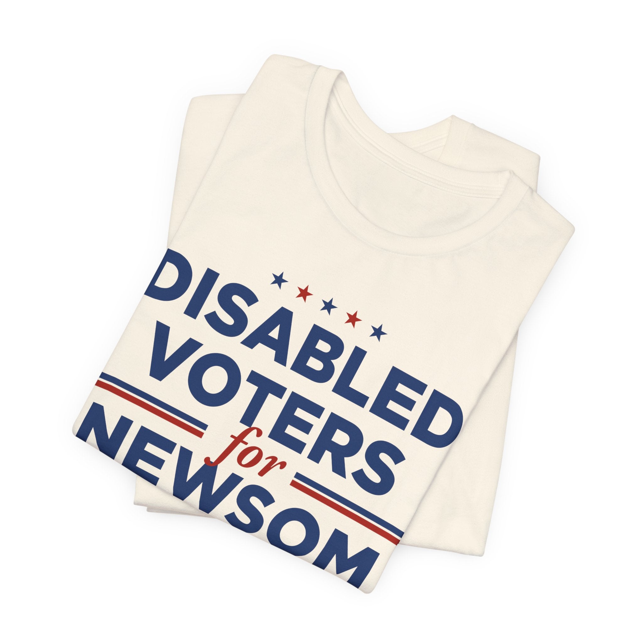 Disabled Voters for Gavin Newsom for President Campaign T-Shirt 2028