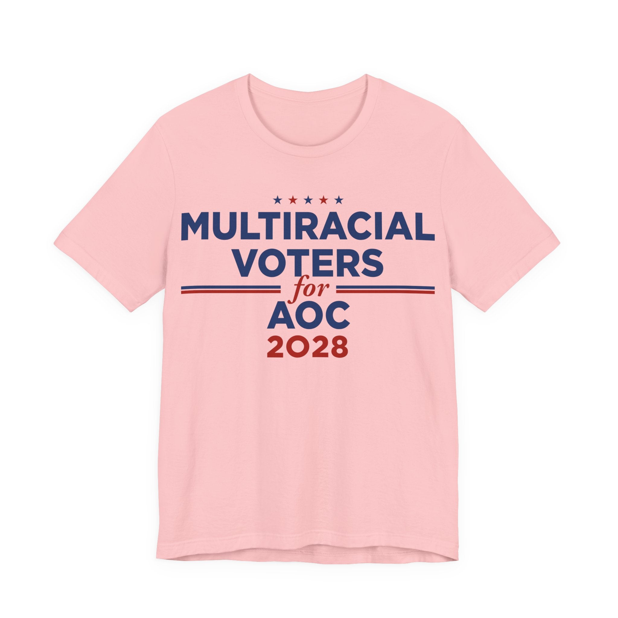 Multiracial Voters for AOC for President Campaign T-Shirt 2028