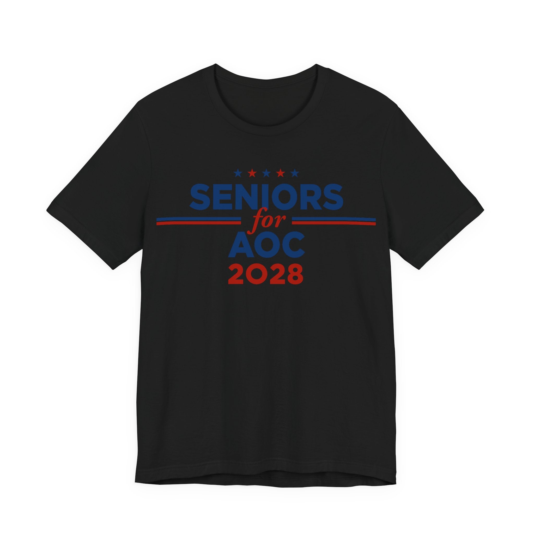 Seniors for AOC for President Campaign T-Shirt 2028