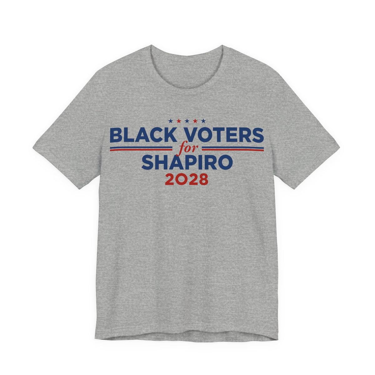 Black Voters for Josh Shapiro Campaign T-Shirt for President 2028
