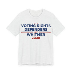 Voting Rights Defenders for Gretchen Whitmer for President Campaign T-Shirt 2028