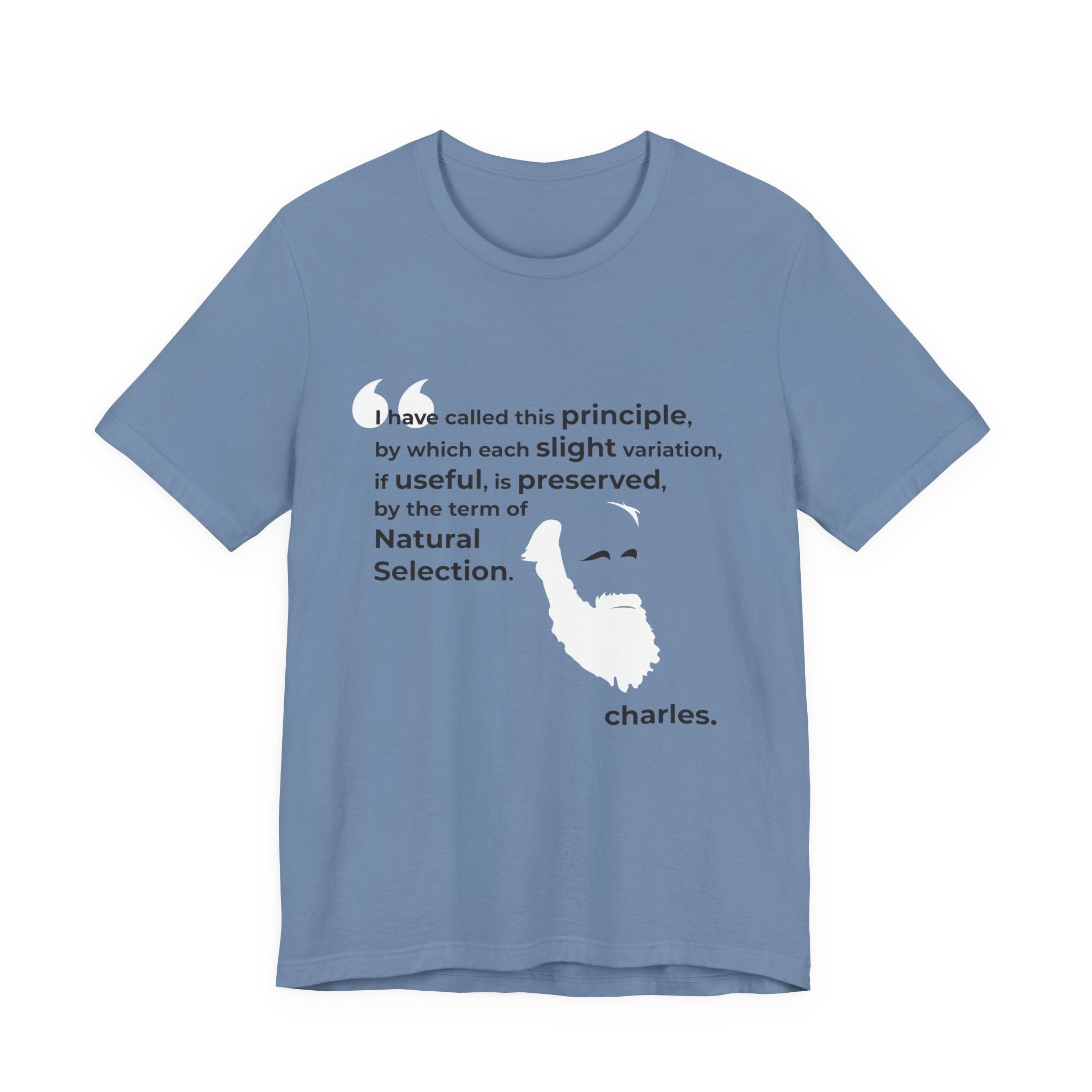 Charles Darwin Natural Selection Unisex Jersey Short Sleeve T-Shirt - Science Enthusiast
