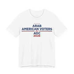 Arab American Voters for AOC for President Campaign T-Shirt 2028