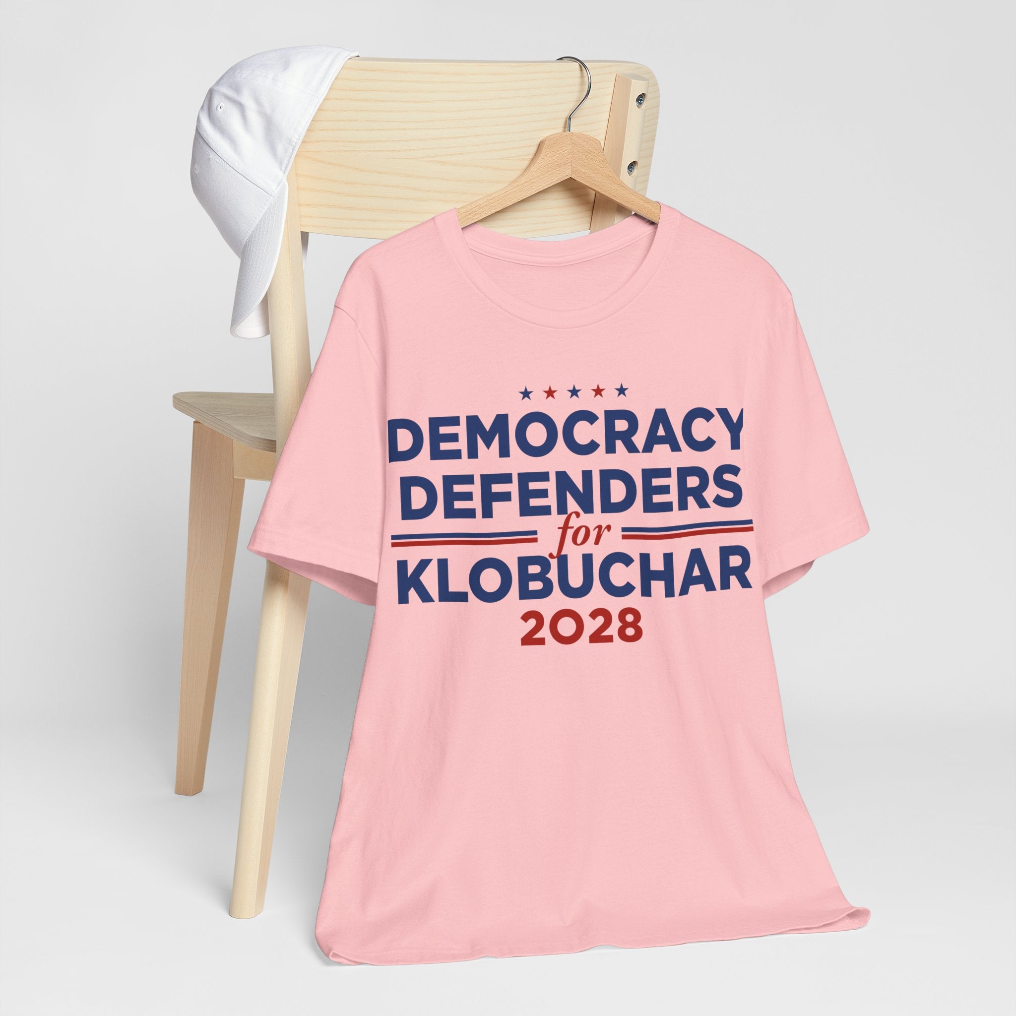 Democracy Defenders for Klobuchar 2028 T-Shirt | Bella+Canvas 3001 Political Graphic Tee