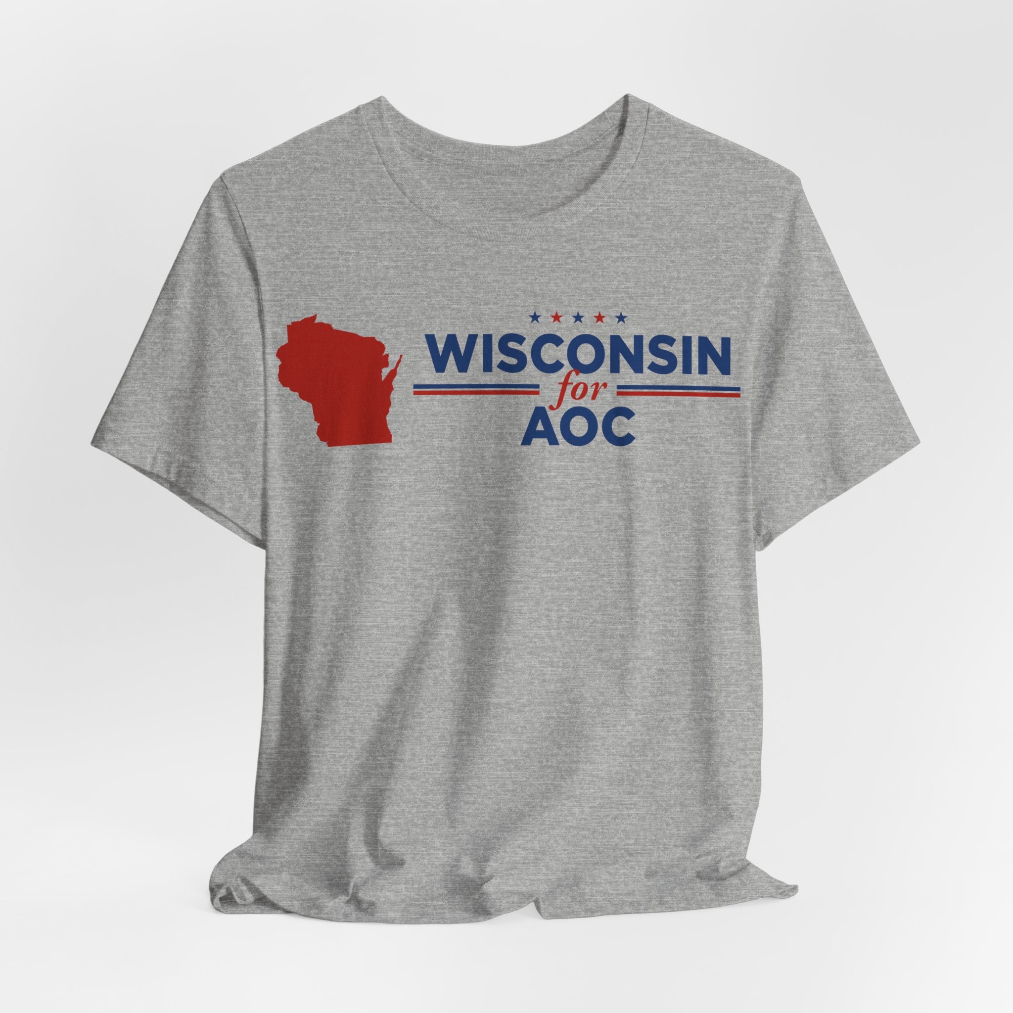 Wisconsin for AOC for President Campaign T-Shirt 2028