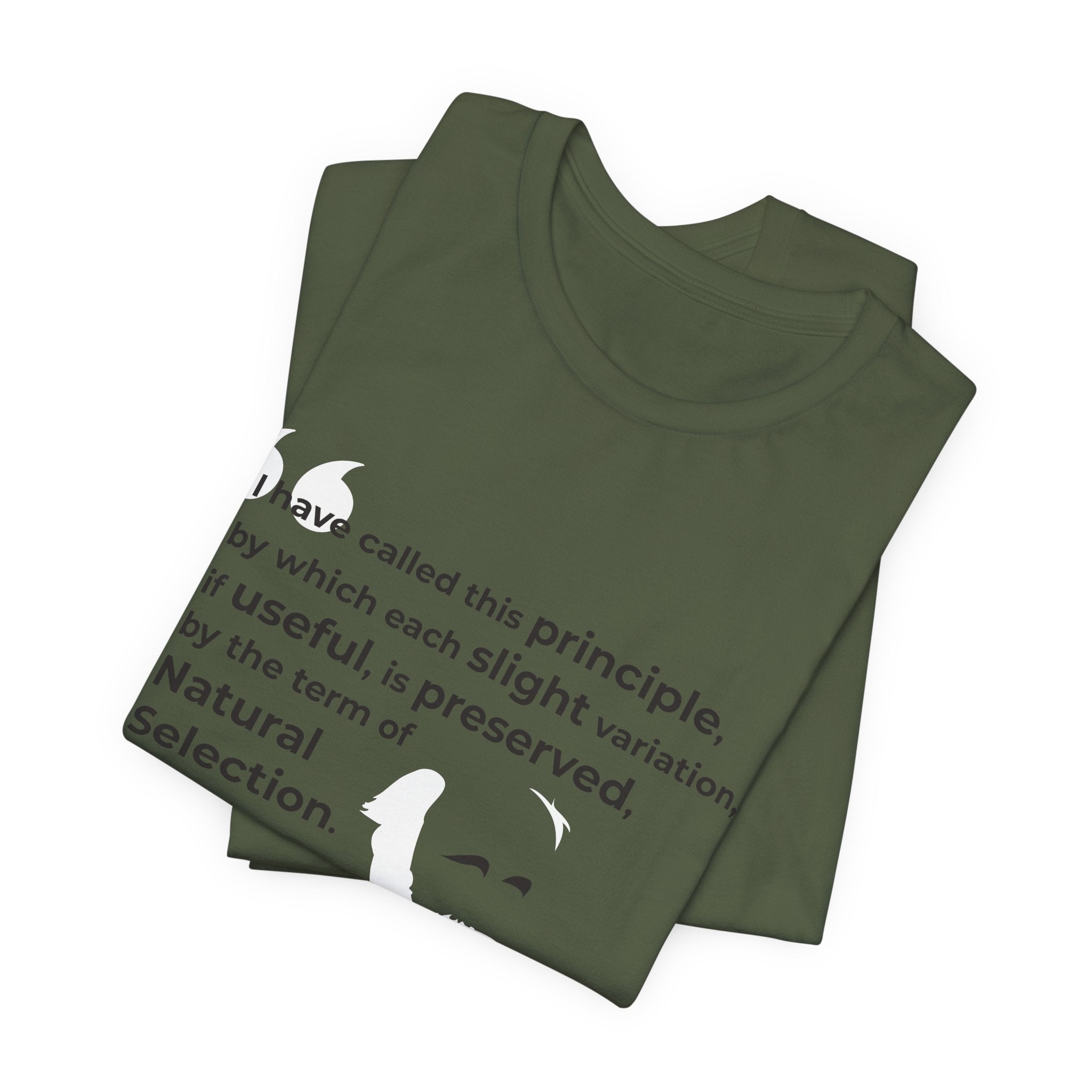 Charles Darwin Natural Selection Unisex Jersey Short Sleeve T-Shirt - Science Enthusiast