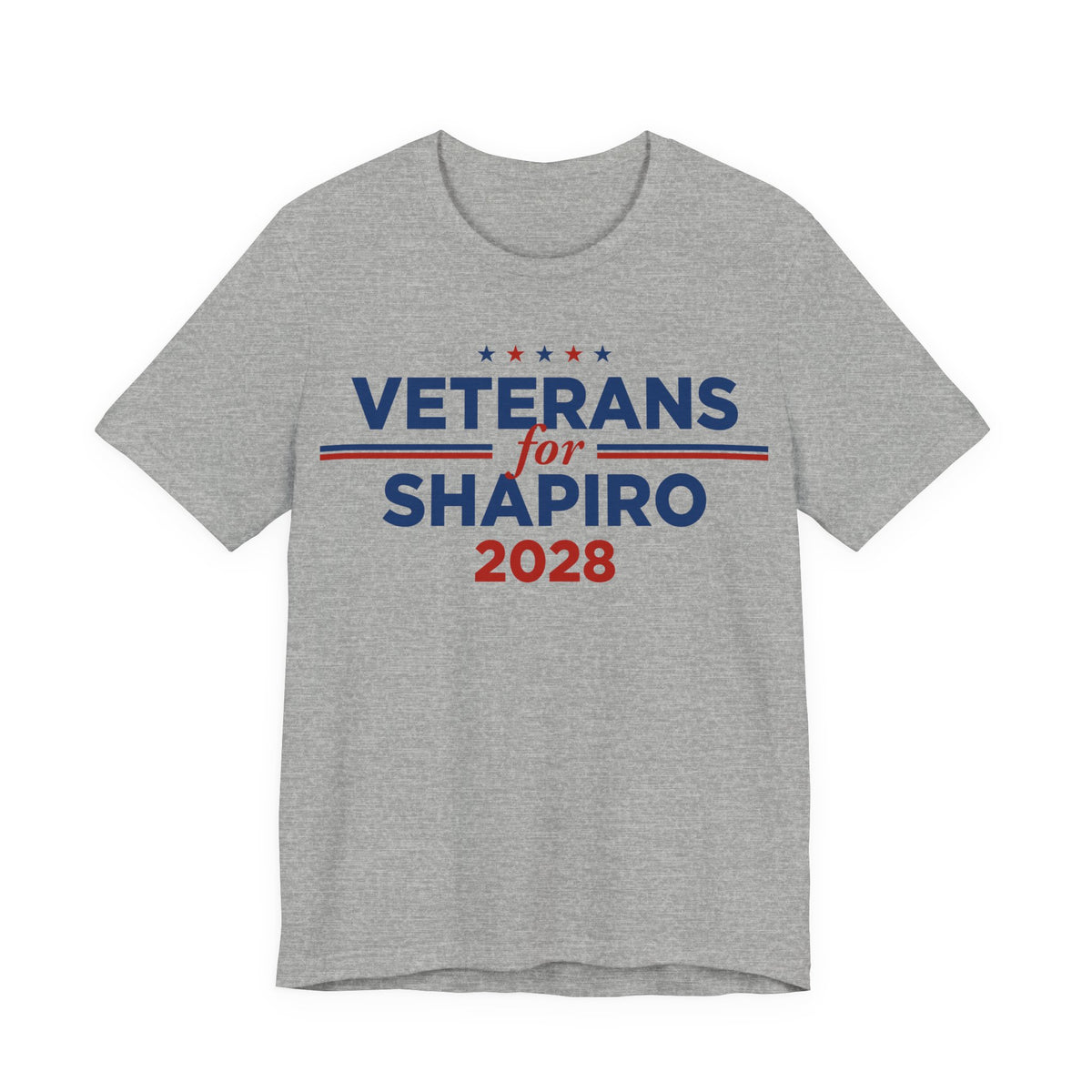 Veterans for Josh Shapiro for President Campaign T-Shirt 2028