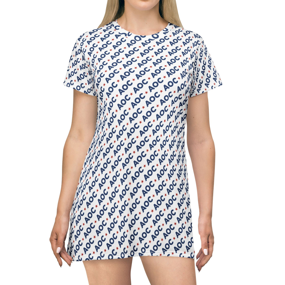 AOC T-Shirt Dress – Political Graphic A-Line Dress