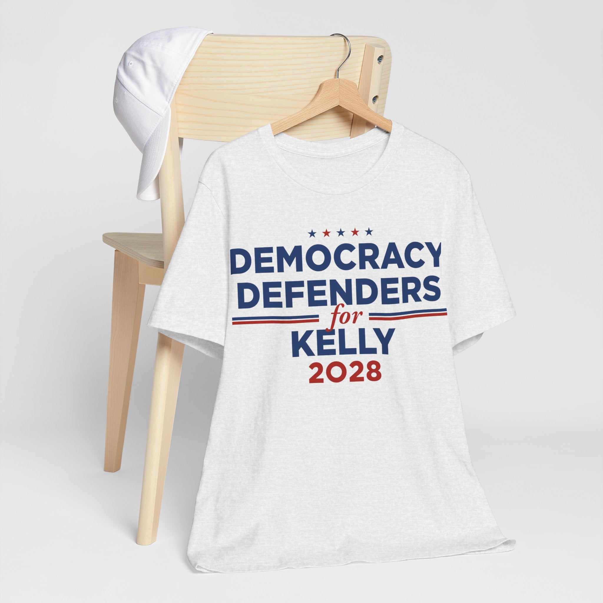 Democracy Defenders for Kelly 2028 T-Shirt | Bella+Canvas 3001 Political Graphic Tee