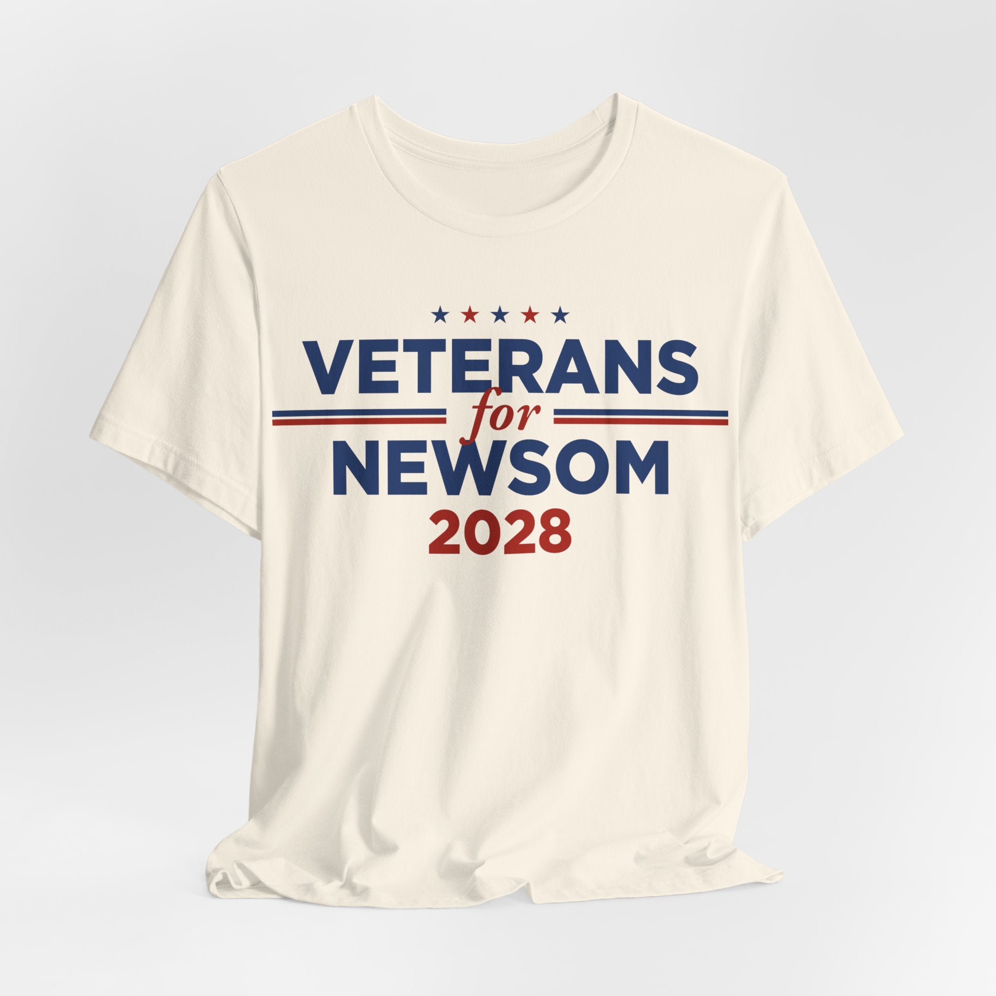 Veterans for Gavin Newsom for President Campaign T-Shirt 2028