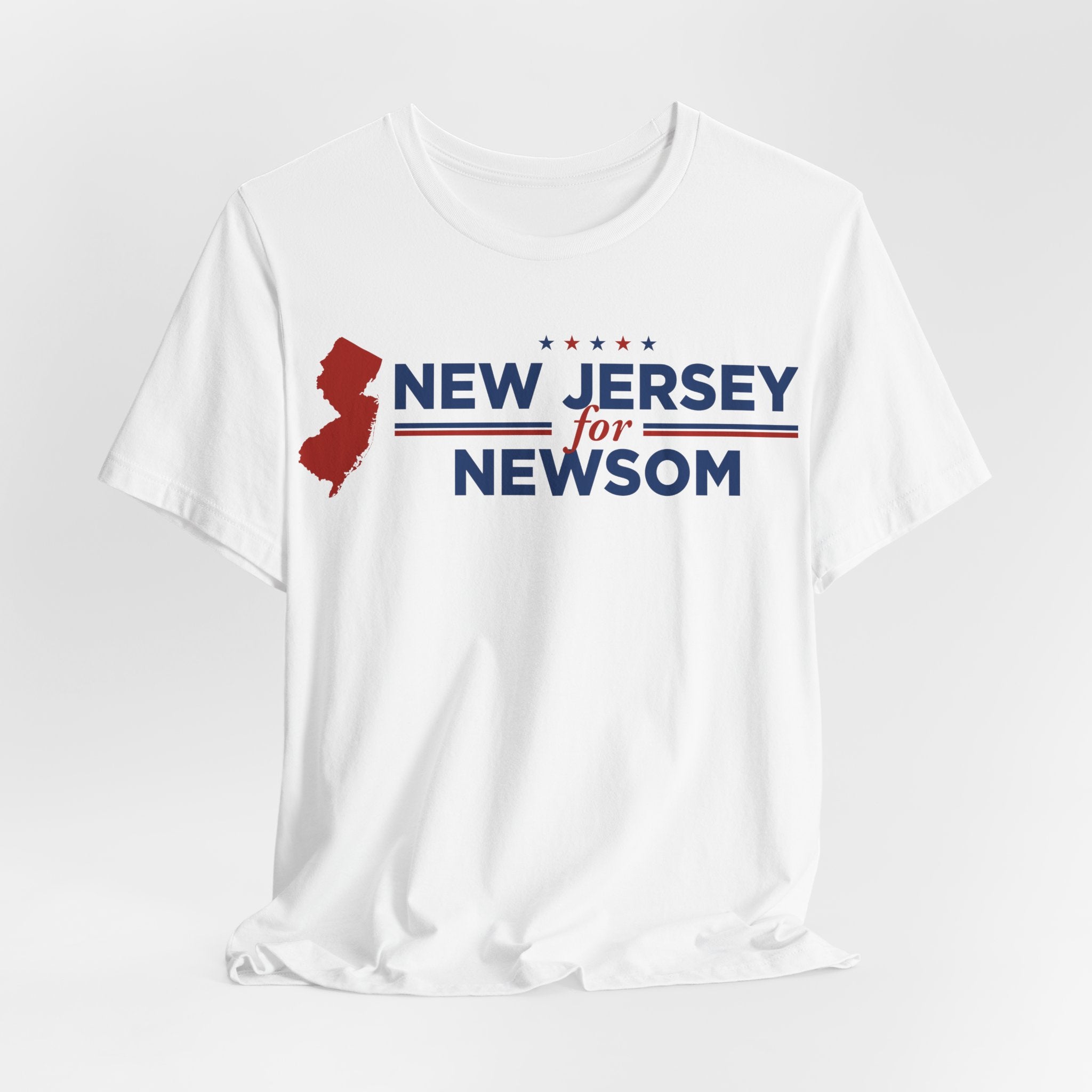 New Jersey for Gavin Newsom for President Campaign T-Shirt 2028