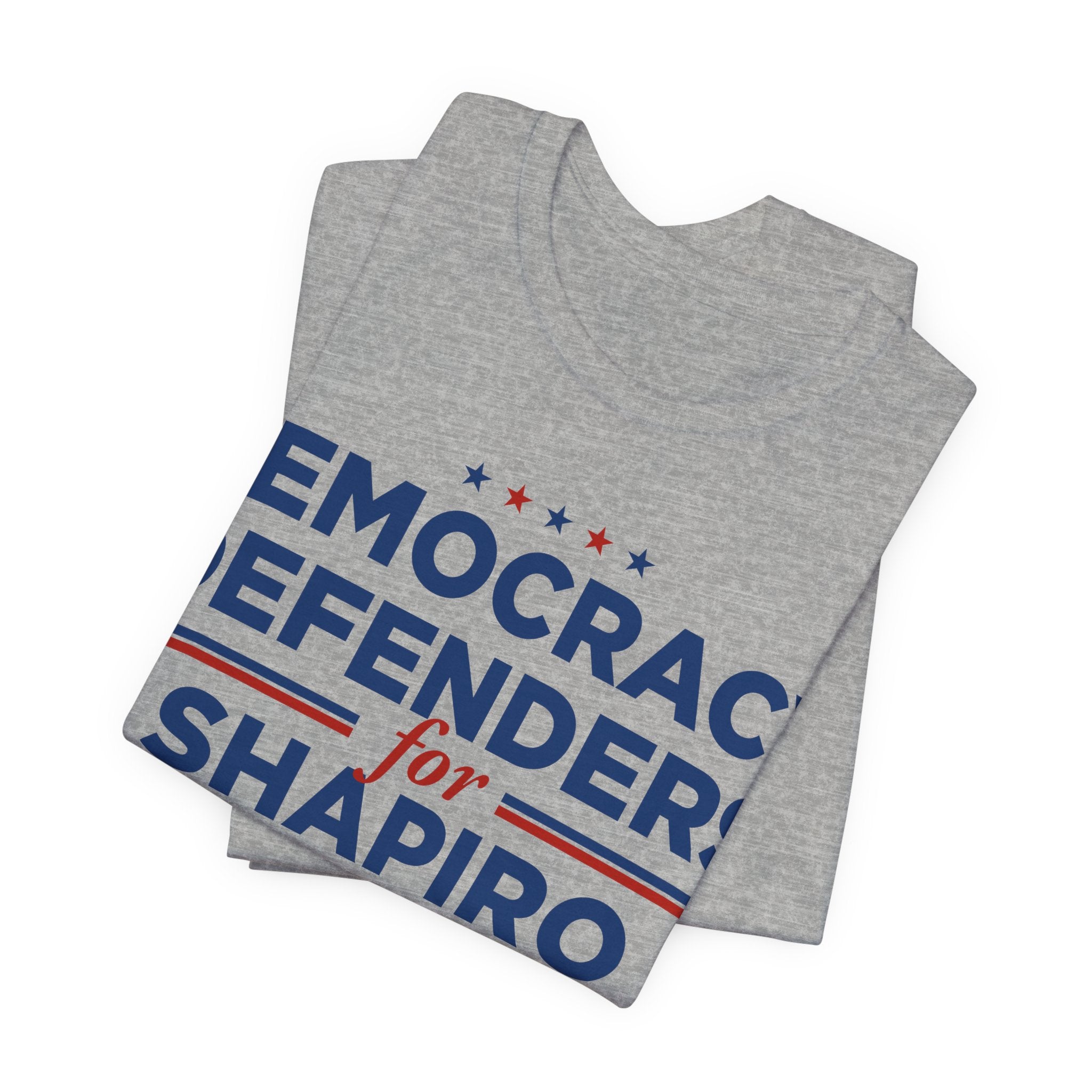 Democracy Defenders for Shapiro 2028 T-Shirt | Bella+Canvas 3001 Political Graphic Tee