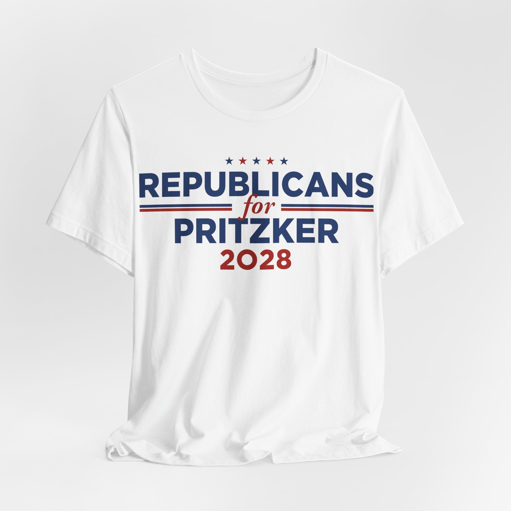 Republicans for J.B. Pritzker for President Campaign T-Shirt 2028
