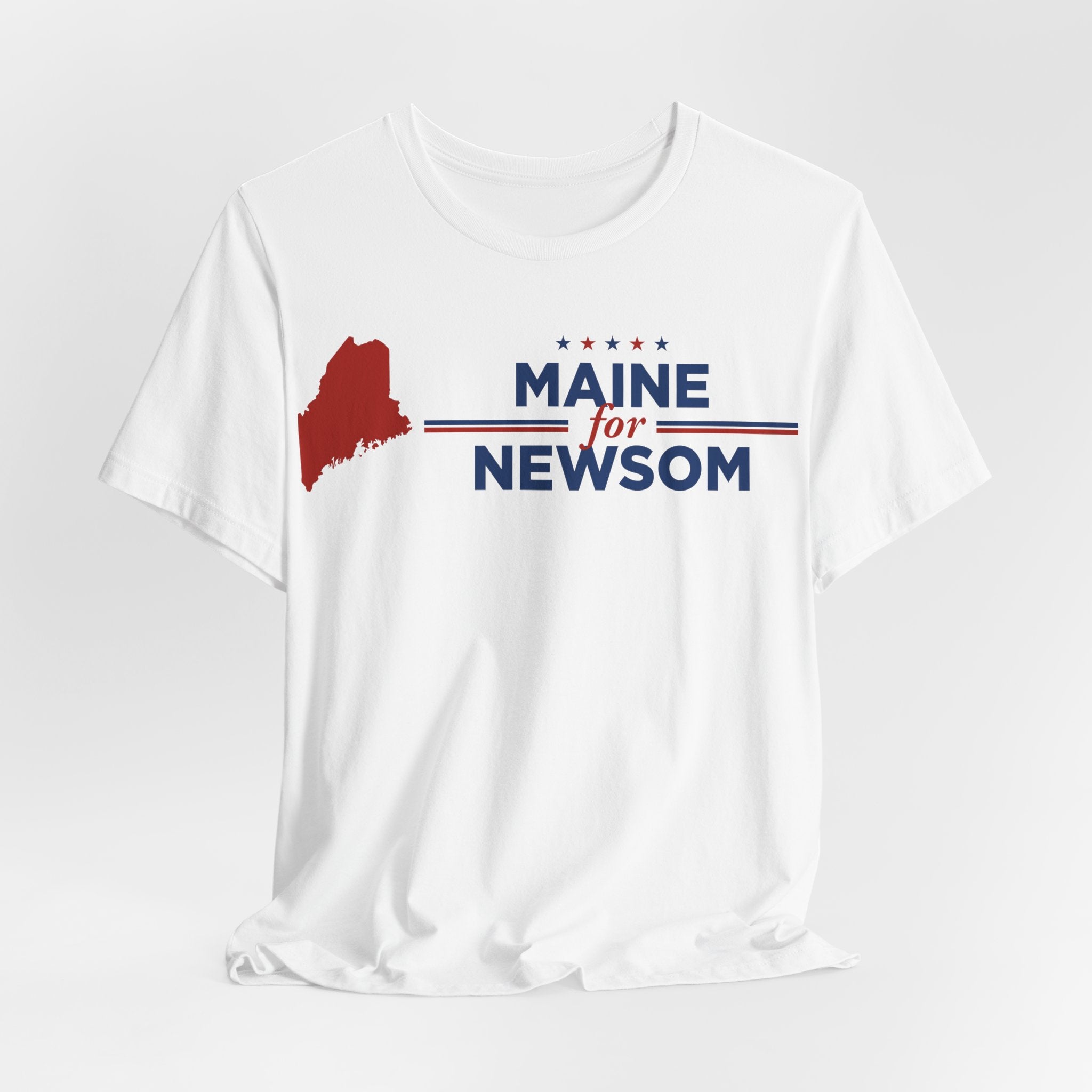 Maine for Gavin Newsom for President Campaign T-Shirt 2028