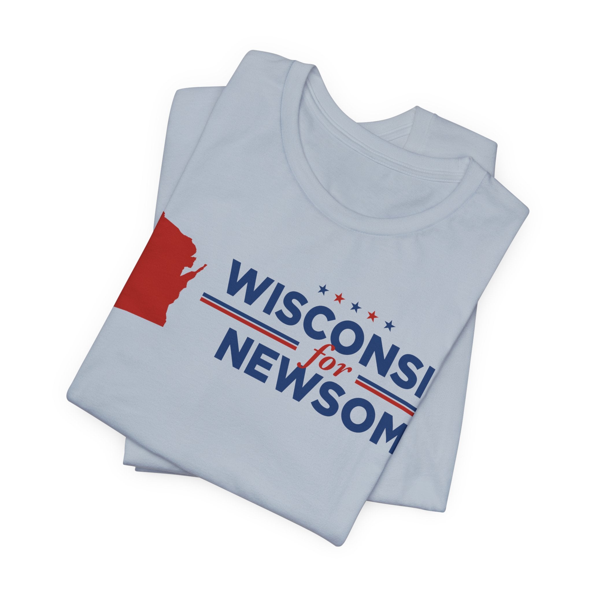 Wisconsin for Gavin Newsom for President Campaign T-Shirt 2028