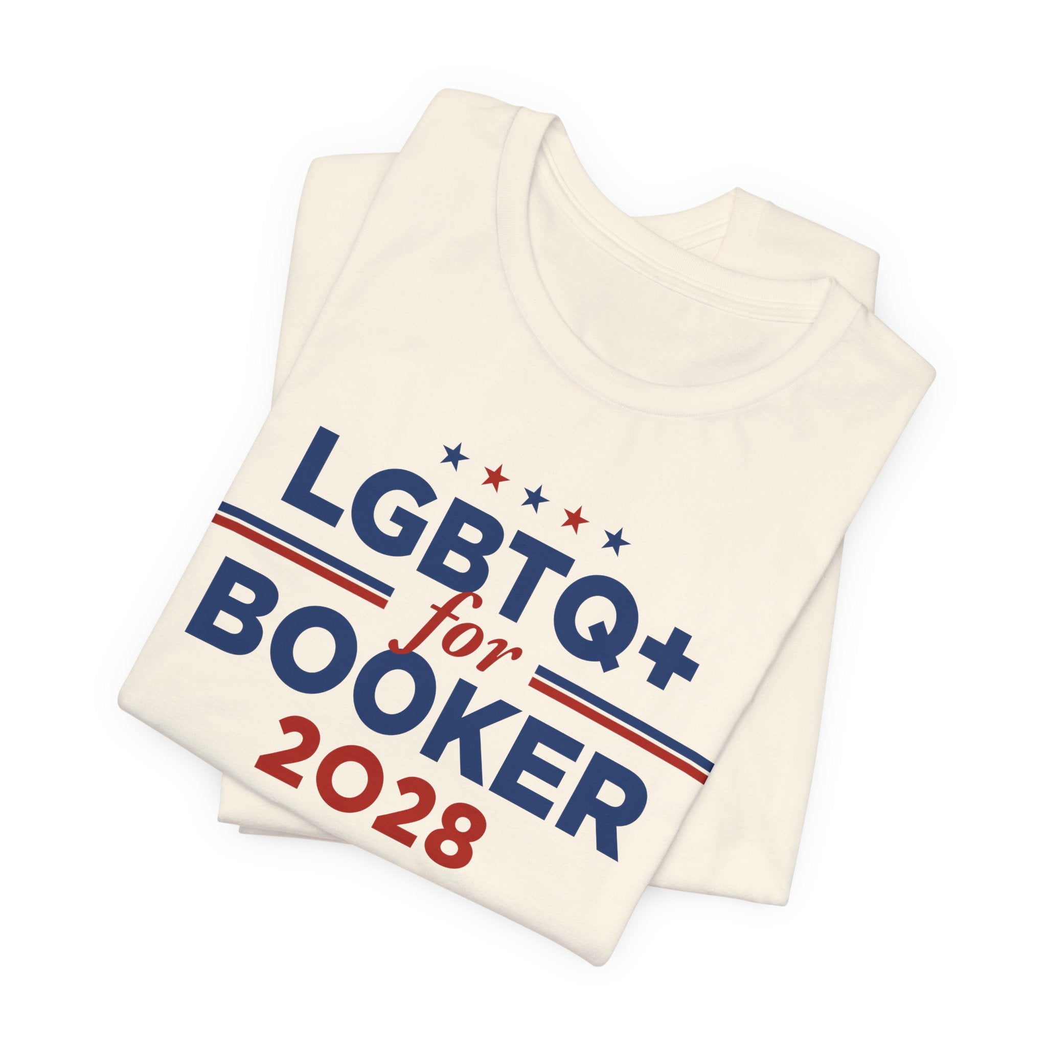 LGBTQ+ for Cory Booker for President Campaign T-Shirt 2028