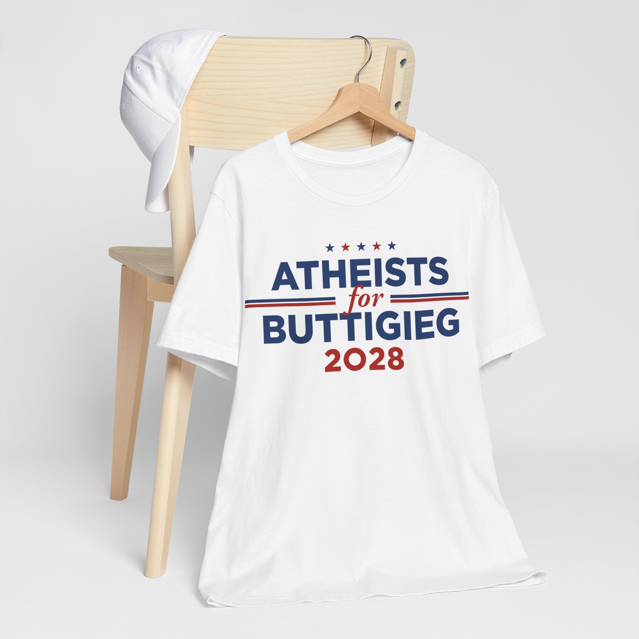 Atheists for Pete Buttigieg for President Campaign T-Shirt 2028