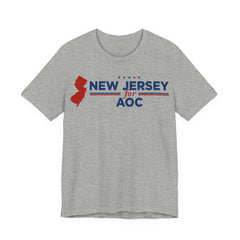 New Jersey for AOC for President Campaign T-Shirt 2028