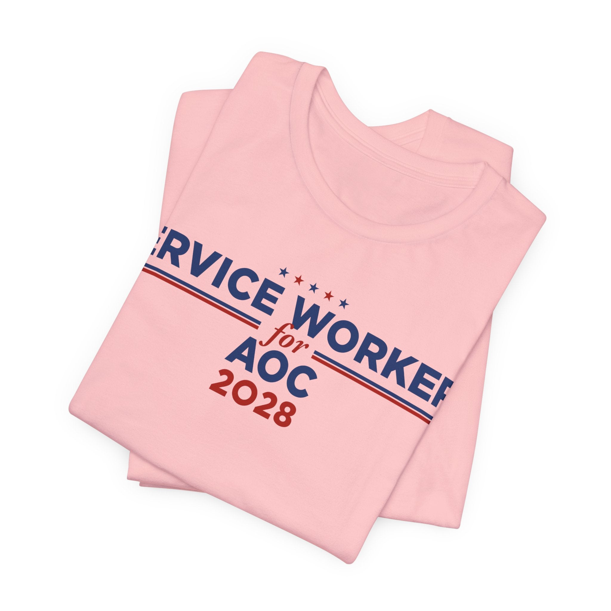Service Workers for AOC for President Campaign T-Shirt 2028
