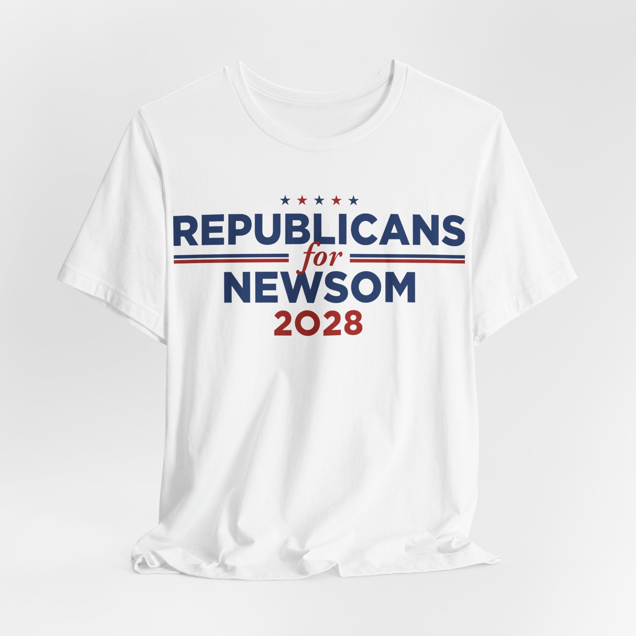 Republicans for Gavin Newsom Campaign T-Shirt for President 2028