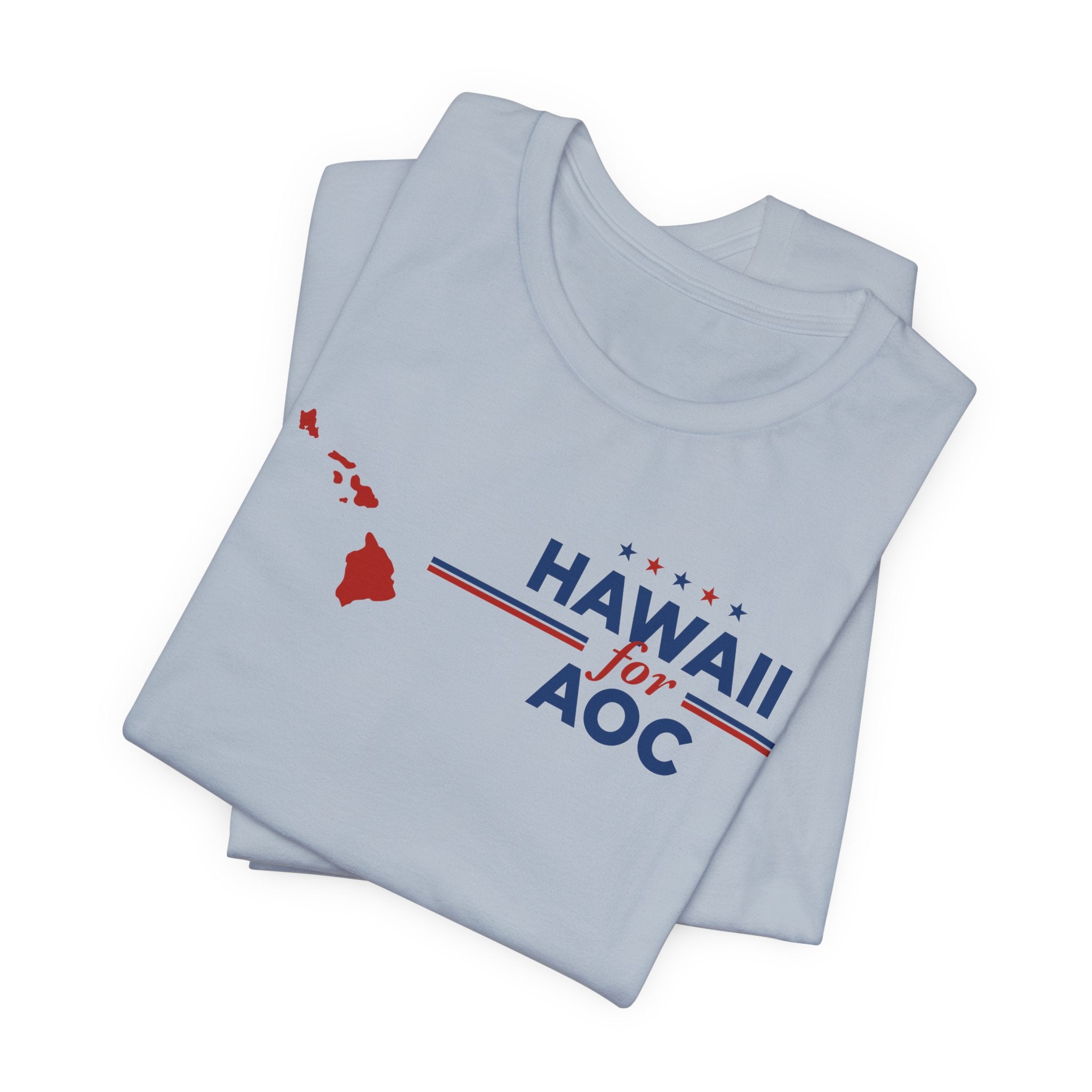 Hawaii for AOC for President Campaign T-Shirt 2028