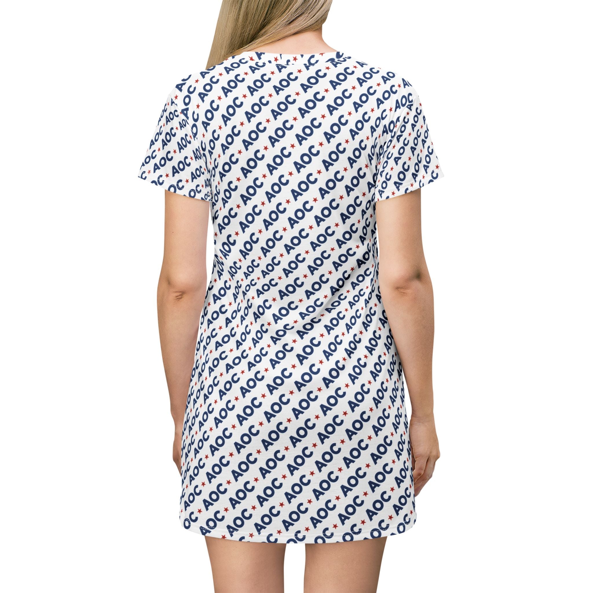 AOC T-Shirt Dress – Political Graphic A-Line Dress