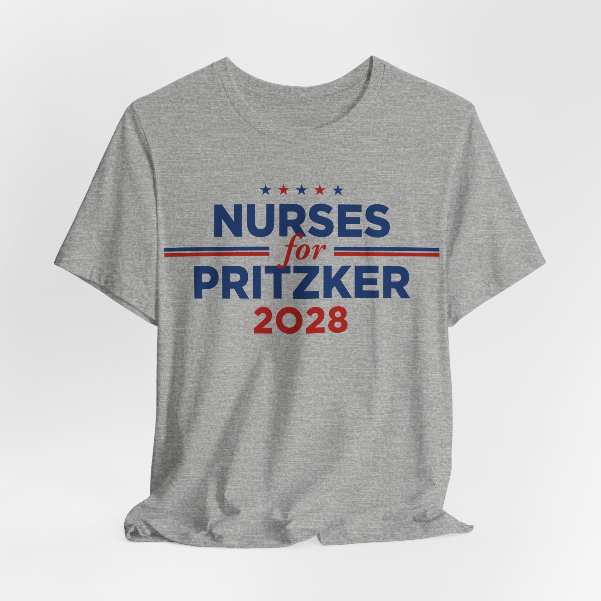 Nurses for J.B. Pritzker for President Campaign T-Shirt 2028