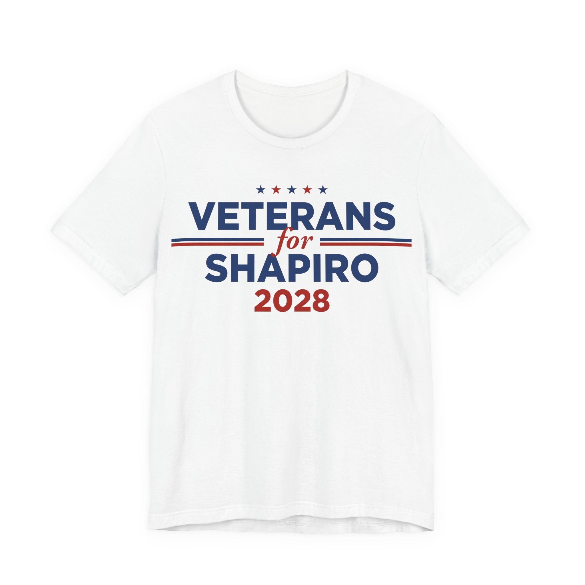 Veterans for Josh Shapiro for President Campaign T-Shirt 2028